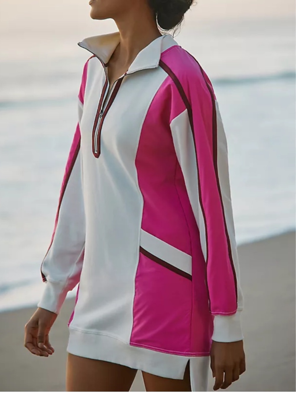 Daily Practice by Anthropologie Sporty Colorblock Twofer Mini Dress